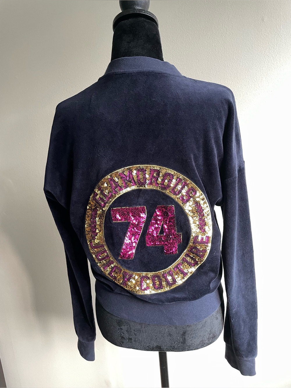 Juicy Couture Black Label Glam Ring Westwood Velour Jacket Y2K